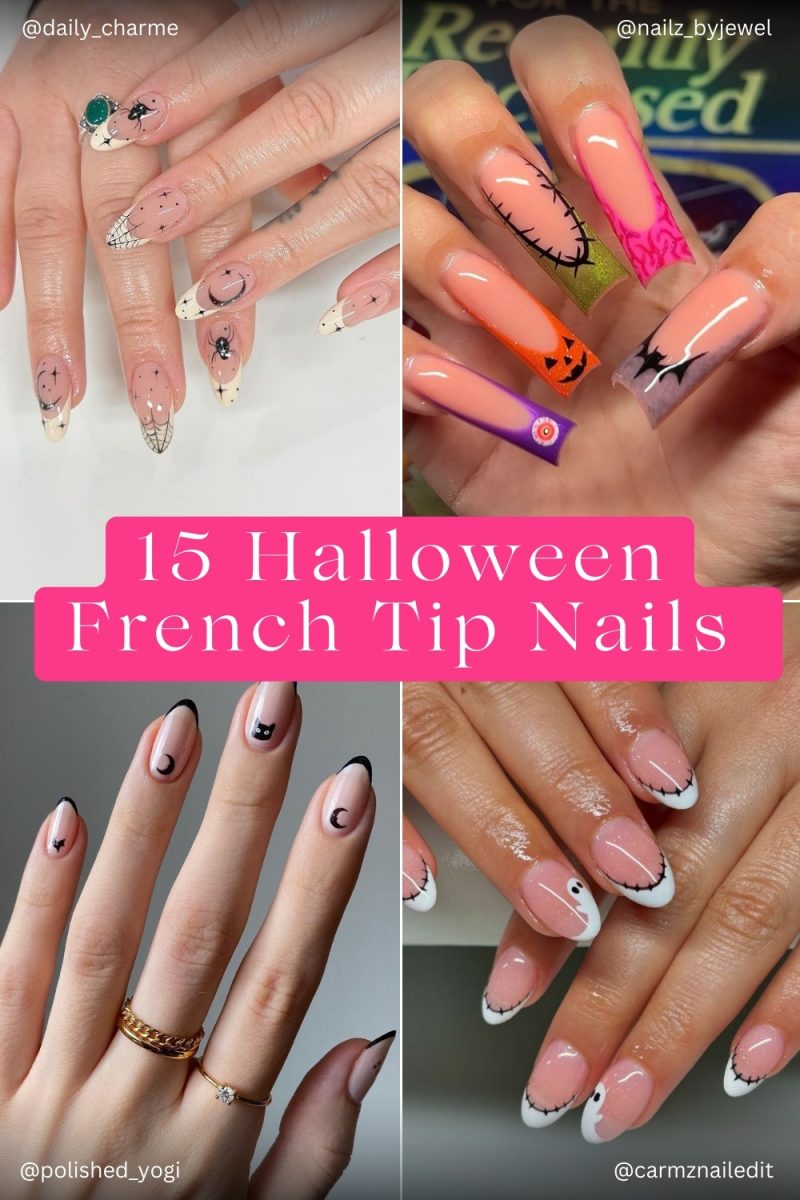 15 Unique Halloween French Tip Nail Ideas