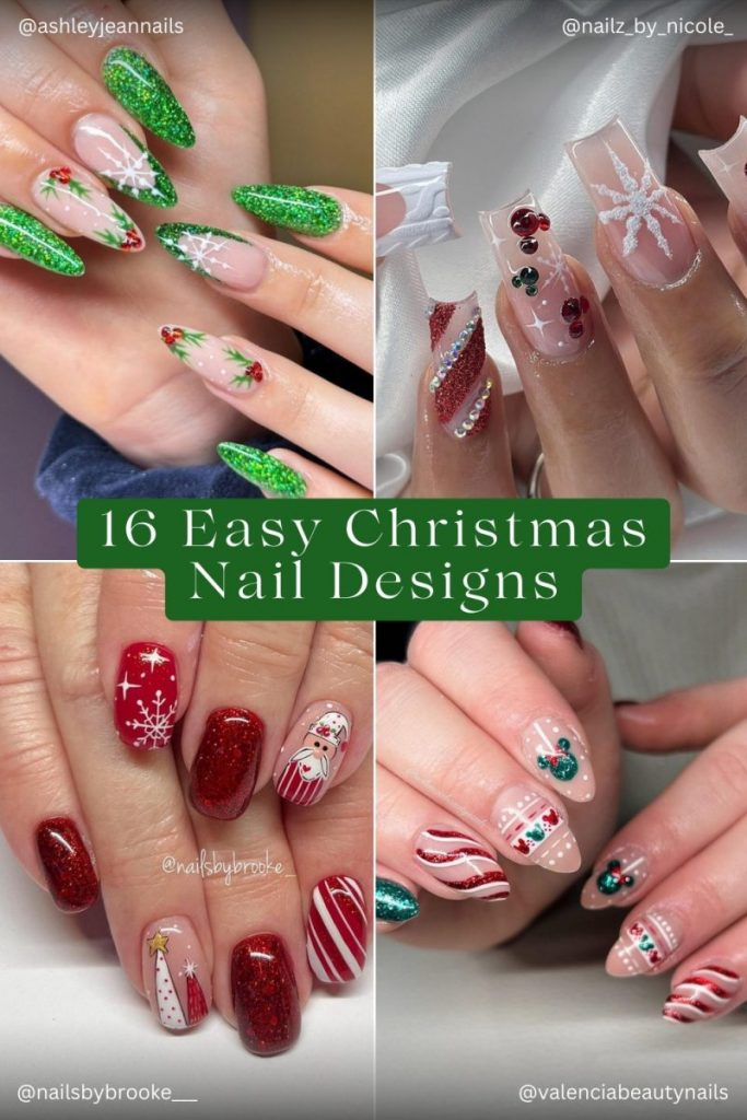 16 Easy Christmas Nail Designs for 2025 to try BLCK FASHION