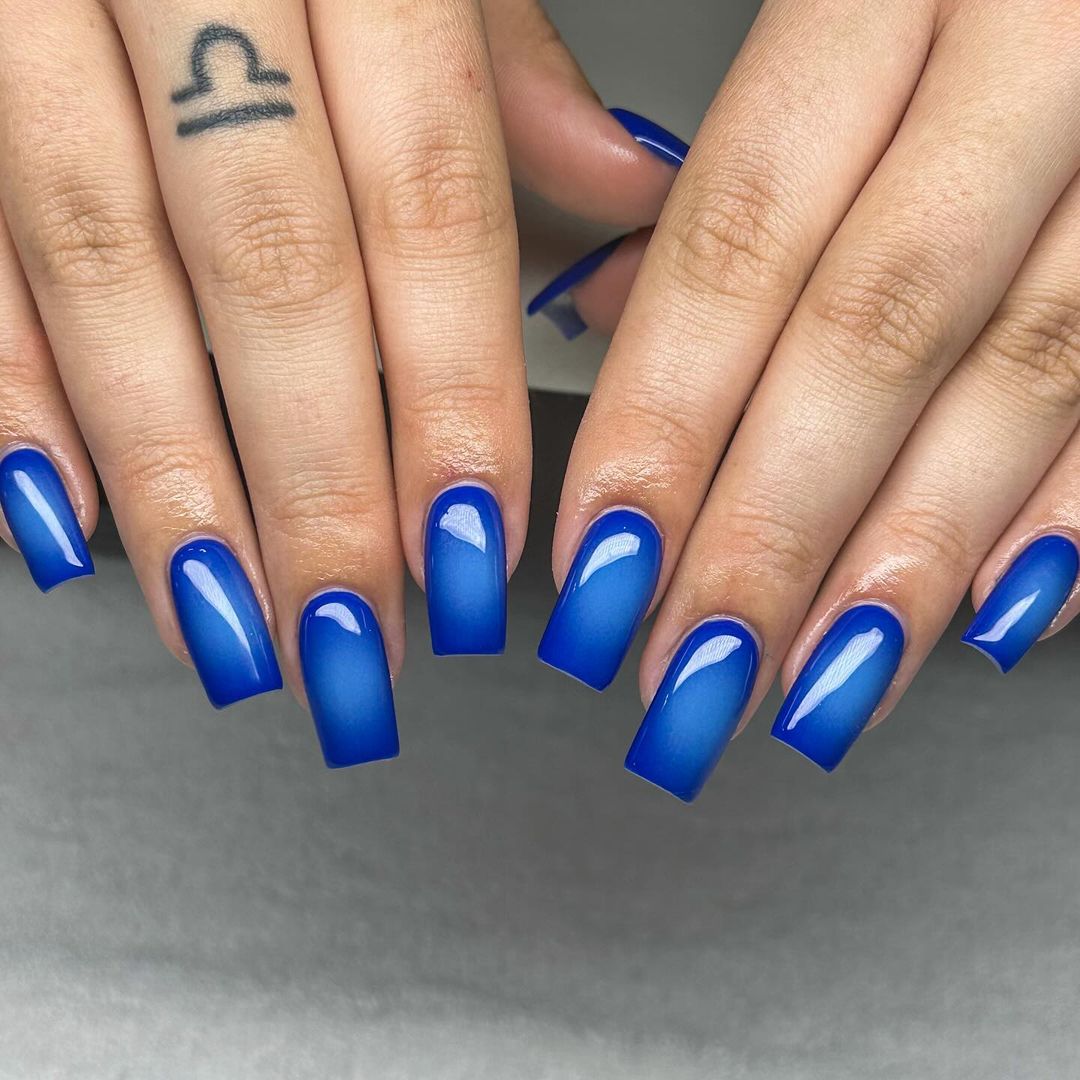 Blue October nail designs