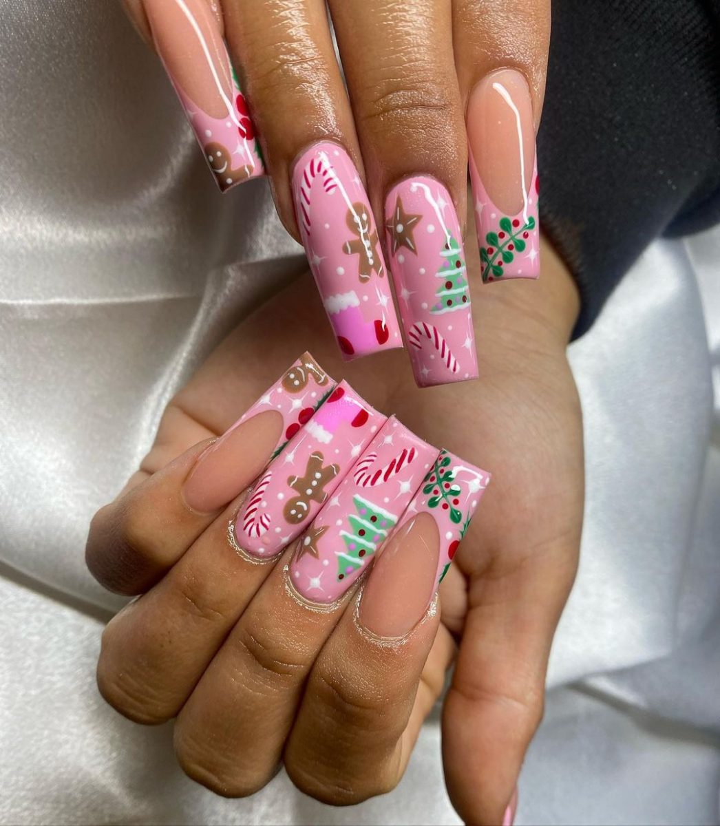 easy Christmas Nail Designs 2024