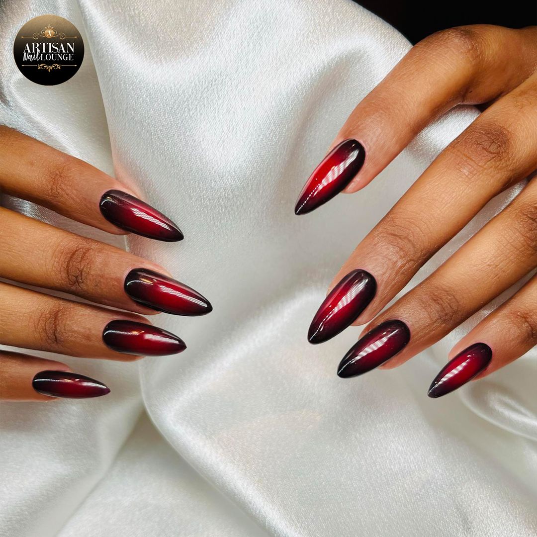 Black and Red Nail design Ideas