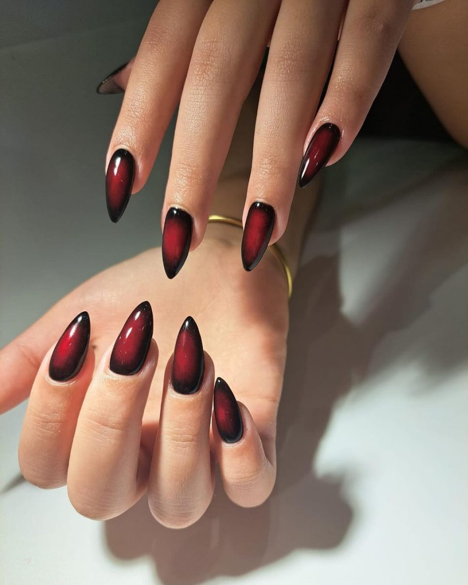 Black and Red Nail design Ideas