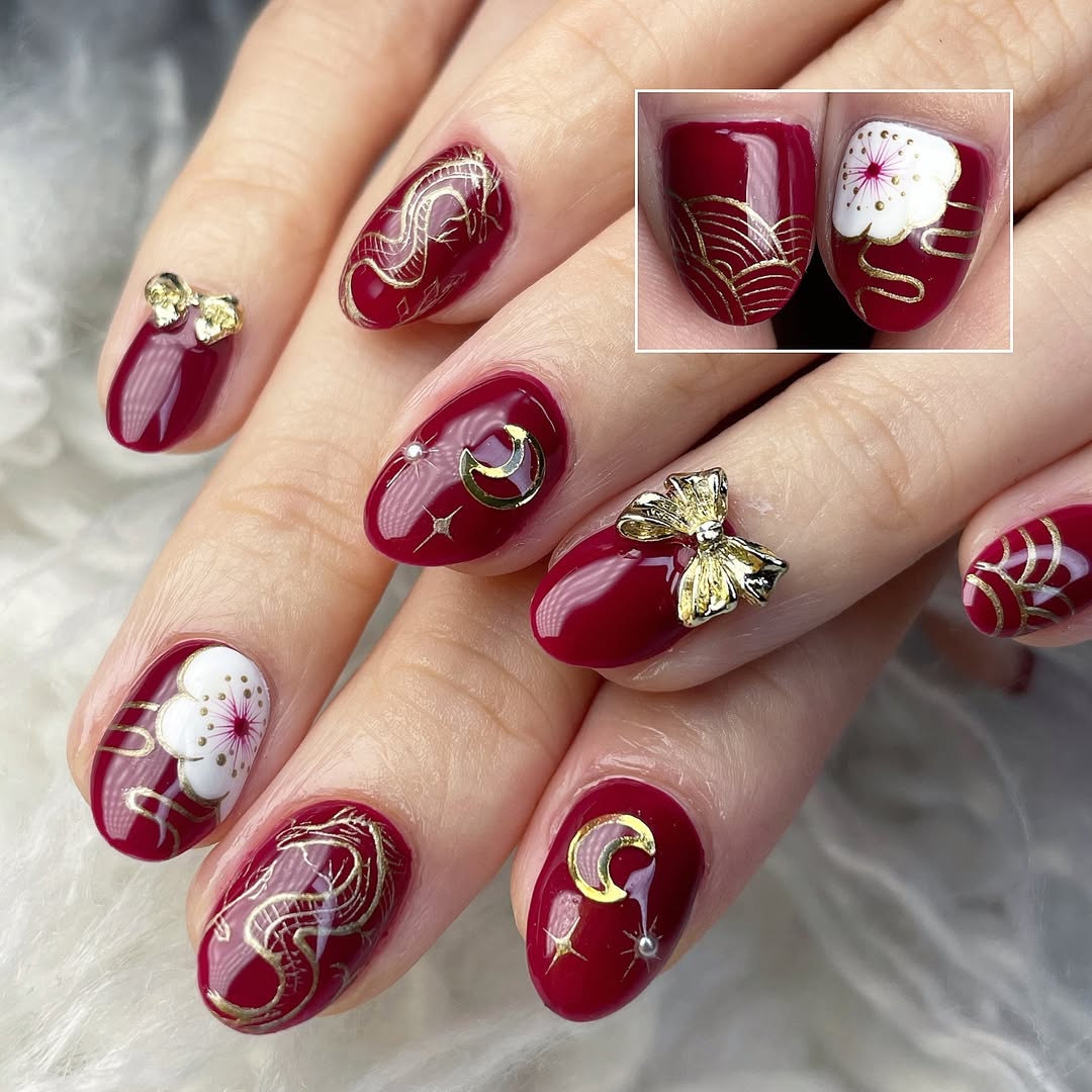 15 Stunning Lunar New Year Nail Designs for 2025