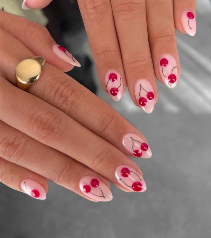 16 Cherry-Inspired Nail Designs - They’re Too Cute to Ignore!