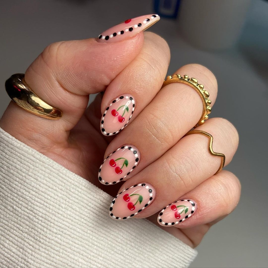 16 Cherry-Inspired Nail Designs - They’re Too Cute to Ignore!