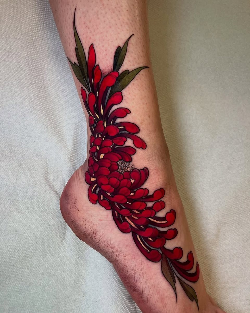 21 Stunning Red Tattoo Art Designs
