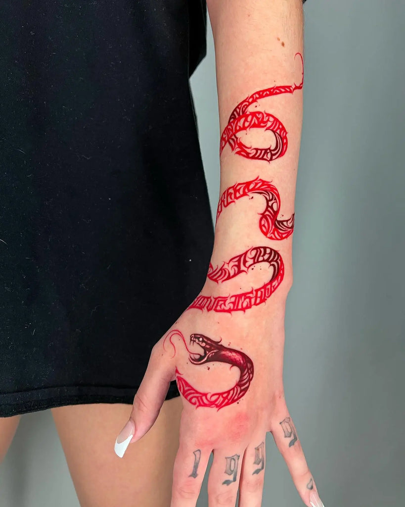 21 Stunning Red Tattoo Art Designs