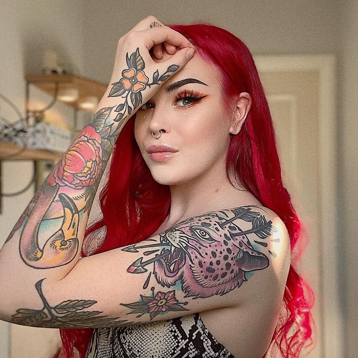 21 Stunning Red Tattoo Art Designs