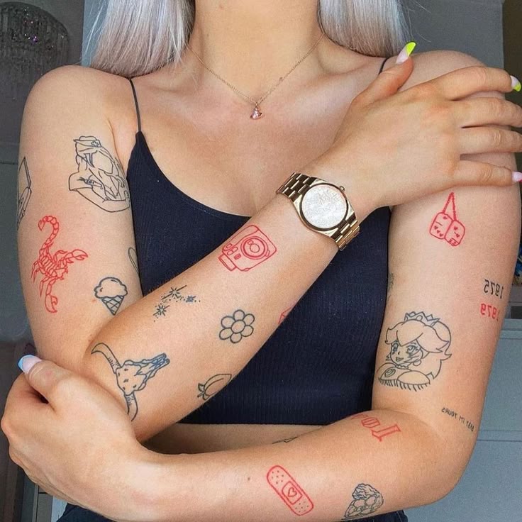 21 Stunning Red Tattoo Art Designs